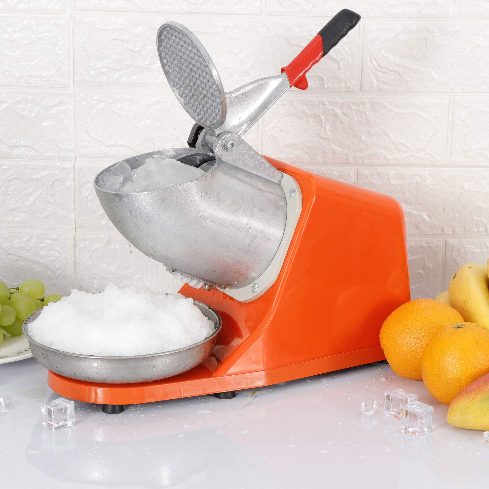 300W Electric Ice Crusher Machine - Commercial Shaved Ice Maker for Snow Cones & Slushies - 143 lbs/Hour - Perfect for Parties, Restaurants & Home Use