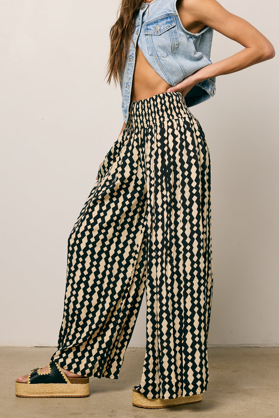 Hannah Women's Wide Leg Pants - High Waisted Linen Trousers for Casual & Office Wear | Comfortable Summer Lounge Pants for Travel & Everyday Outfits