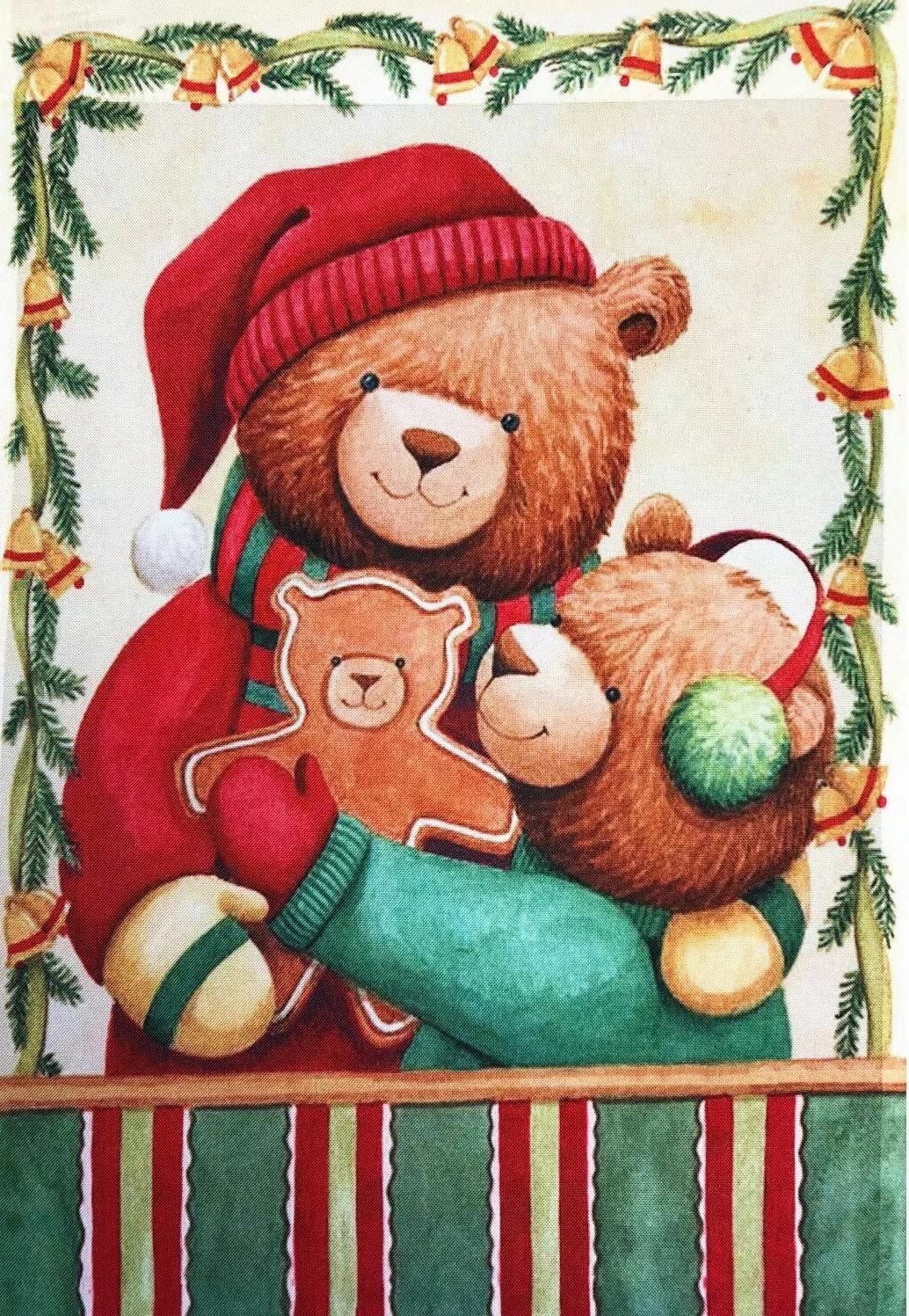 500 Piece Wooden Jigsaw Puzzle for Adults & Kids - Christmas Bears Holiday Decorative Puzzle, Stress Relief Family Game, Landscape Artwork - Perfect for Christmas Decor, Family Bonding & Relaxation Activities