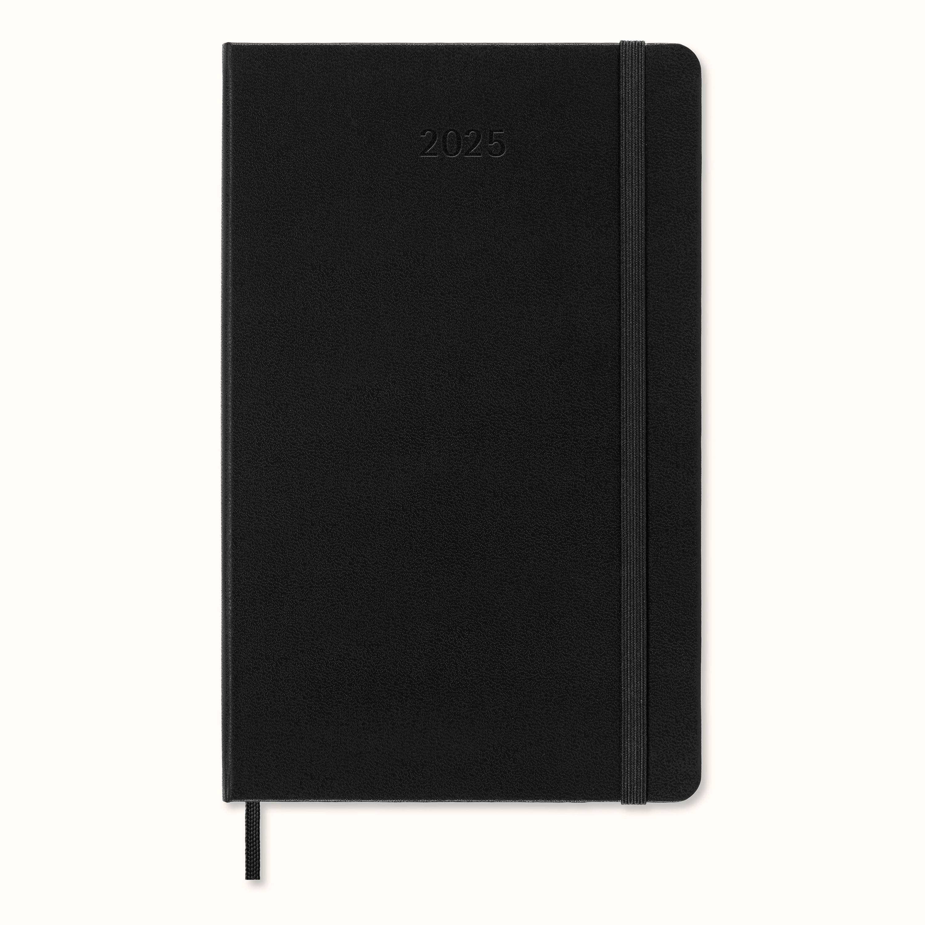 2025 Moleskine Hard Cover Planner - 130mm x 210mm Weekly Diary with Notes Section, Black | Perfect for Work, School & Personal Organization