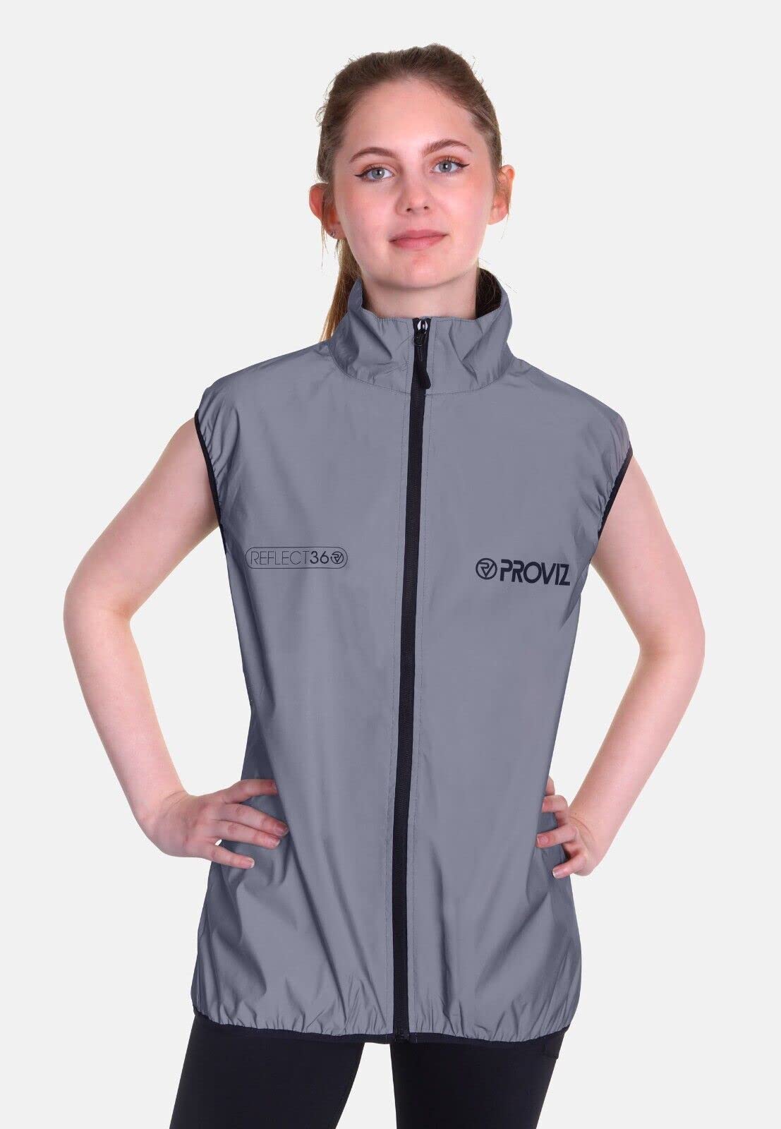 Proviz Women's REFLECT360 Waterproof Cycling Gilet - High Visibility Reflective Bike Vest for Night Riding & Outdoor Safety