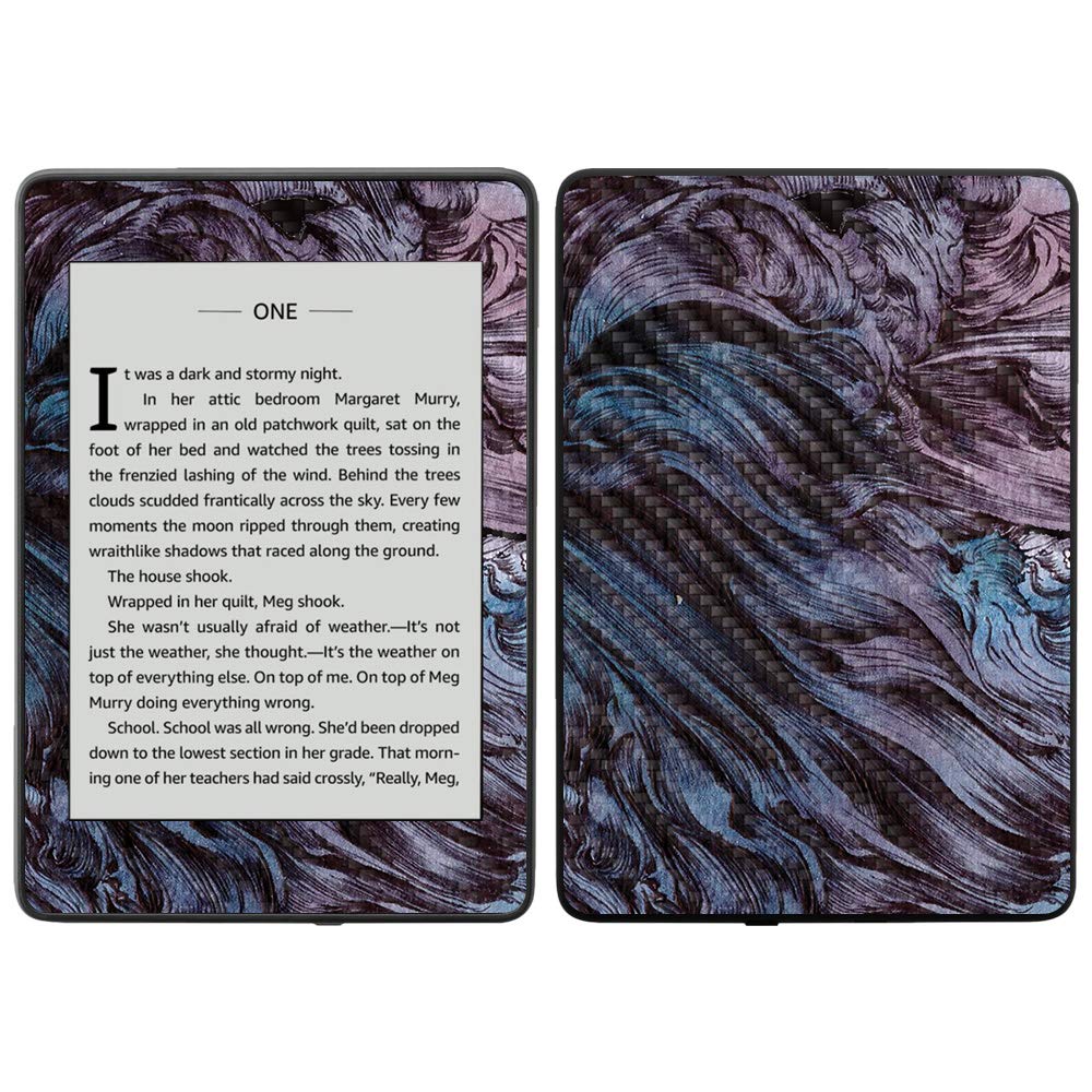 Premium Carbon Fiber Skin for Amazon Kindle Paperwhite 2018 (10th Gen) - Angry Ripple Design | Waterproof Protective Cover with Durable Textured Finish | Easy Application & Removal | Made in USA | Perfect for Travel, Reading & Outdoor Use