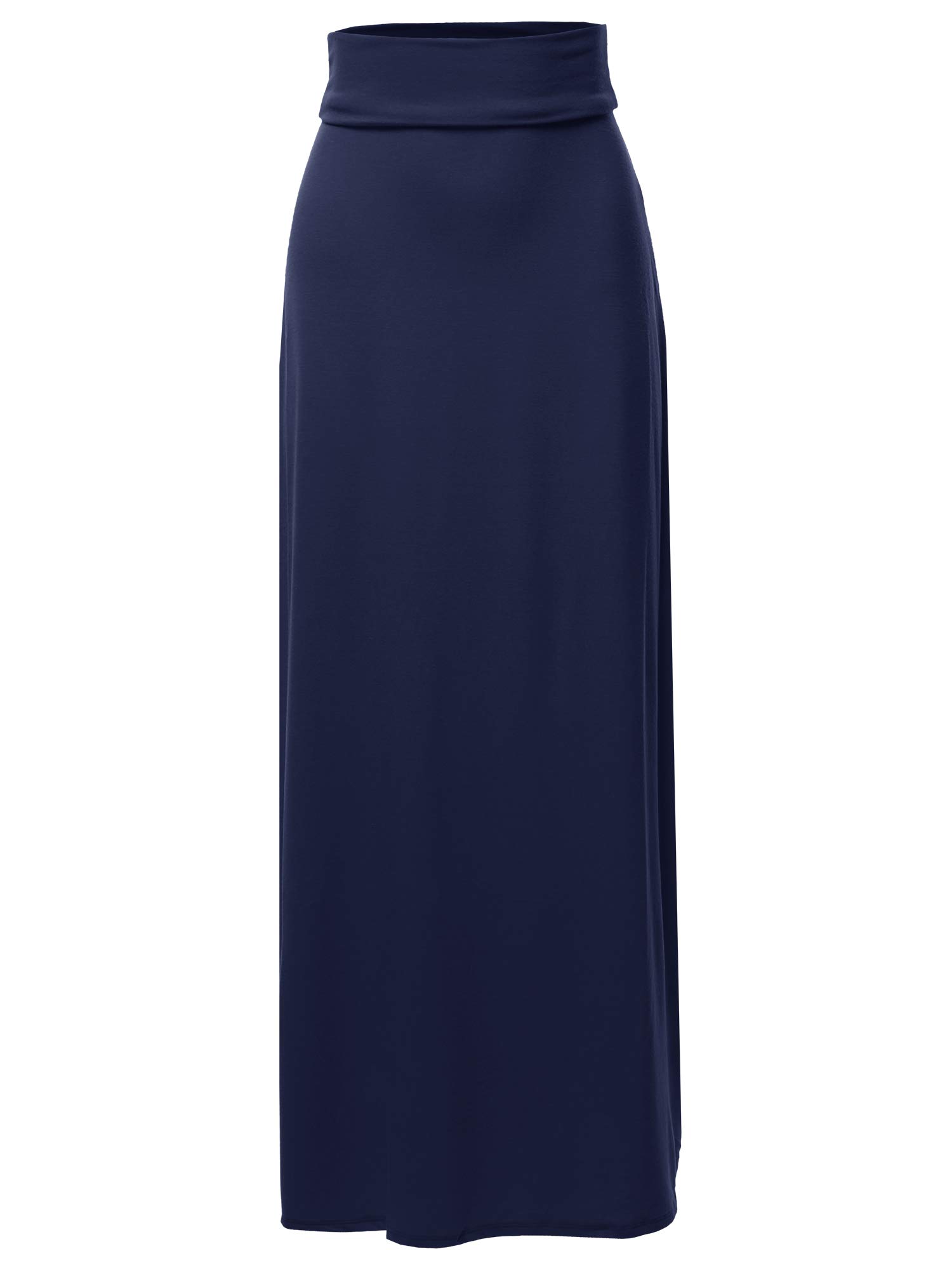 A2Y Women's Foldable High Waist Maxi Skirt - Long Flowy Floor Length Summer Skirt for Beach, Vacation & Casual Wear
