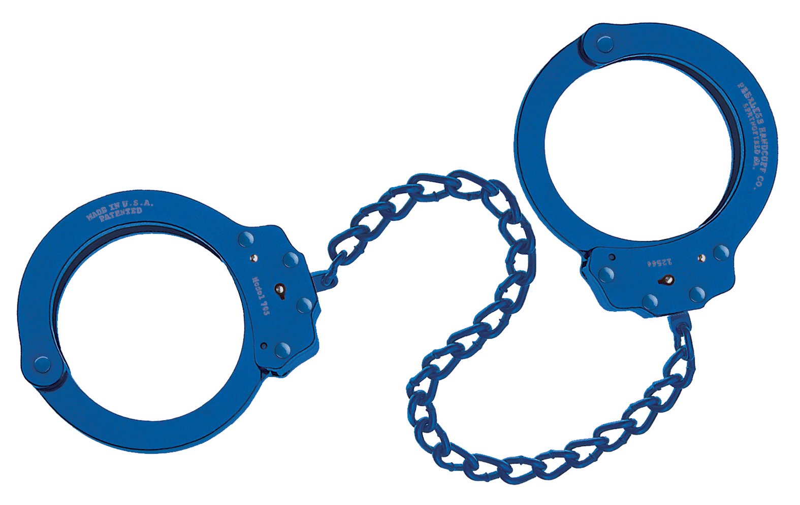 Model 703N Blue Leg Iron - Heavy Duty Restraints for Security & Law Enforcement Use in Prisons, Police Work & Escape Rooms