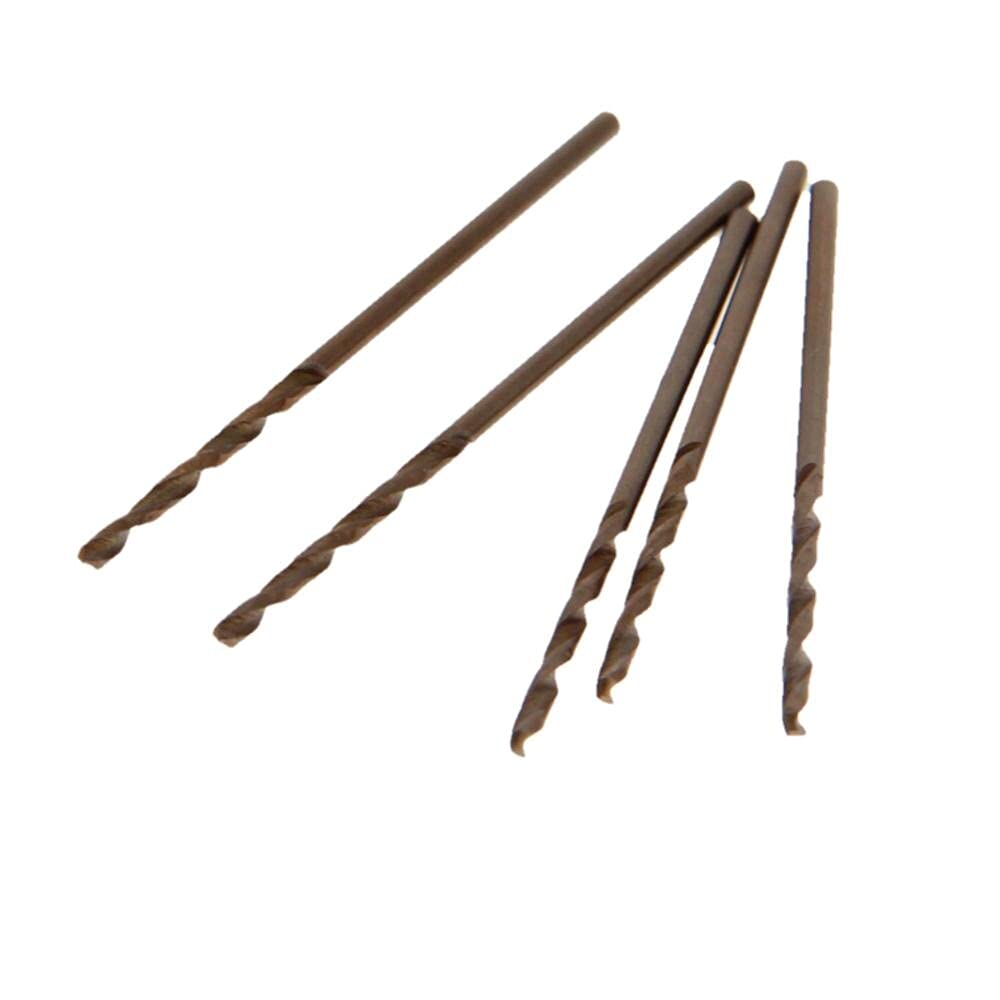 20PCS HSS-M35 High Speed Steel Twist Drill Bits Set (0.7-2.4mm) - 28-57mm Length, Straight Shank for Metal, Wood, Plastic - Perfect for Jewelry Making, DIY Crafts & Precision Drilling