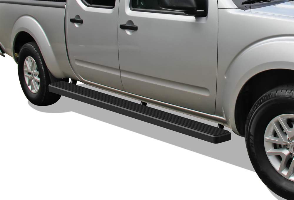 APS 6-inch Wheel to Wheel Running Boards for Nissan Frontier 2005-2025 Crew Cab 6ft Bed - Black Nerf Bars Side Steps with Anti-Slip Surface | Perfect for Off-Roading, Truck Access & Easy Entry/Exit