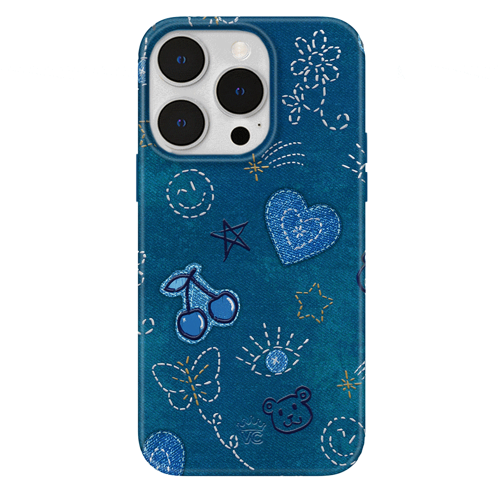 Stylish Blue Denim iPhone Case - Trendy & Protective Cover for iPhone 13/14/15 Pro Max - Perfect for Everyday Use, Travel & Fashion Accessories
