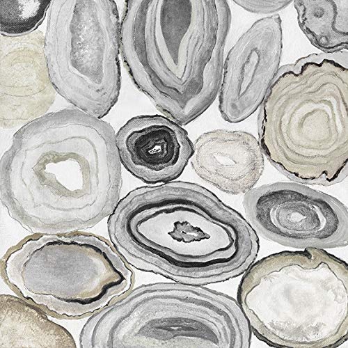 Natural Geode Crystal Wall Art - 16x16 Gallery Wrapped Canvas Print for Home & Office Decor - Perfect for Living Room, Bedroom, or Workspace - Unique Mineral Geological Decor