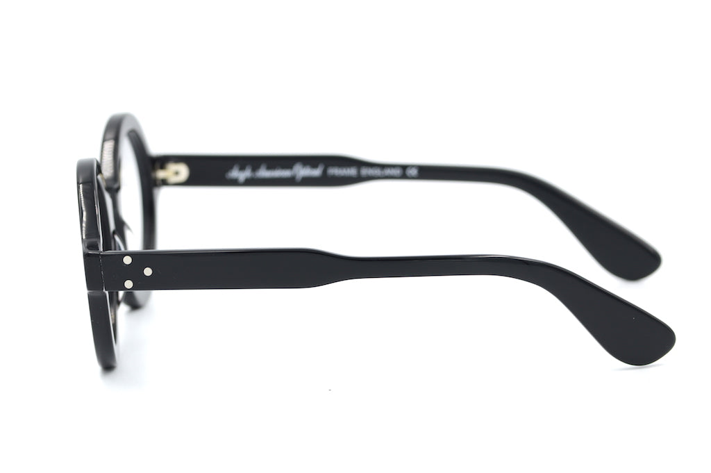 Anglo American Optical 180E BLK Eyeglasses - Classic Black Frame for Men & Women | Perfect for Reading, Driving & Daily Wear