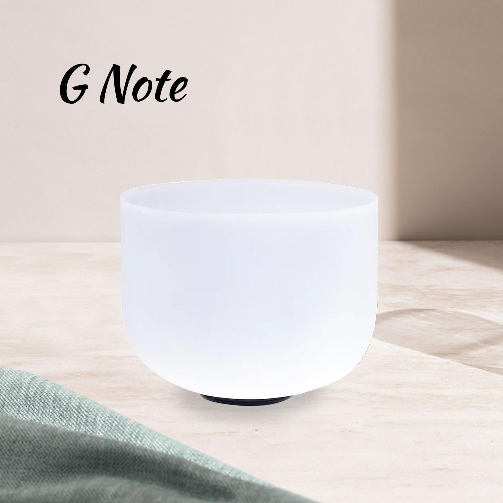 KVKA 10 Inch Crystal Singing Bowl - G Note Throat Chakra Healing (432Hz) with Carrying Case - Perfect for Meditation, Sound Therapy & Yoga Practice