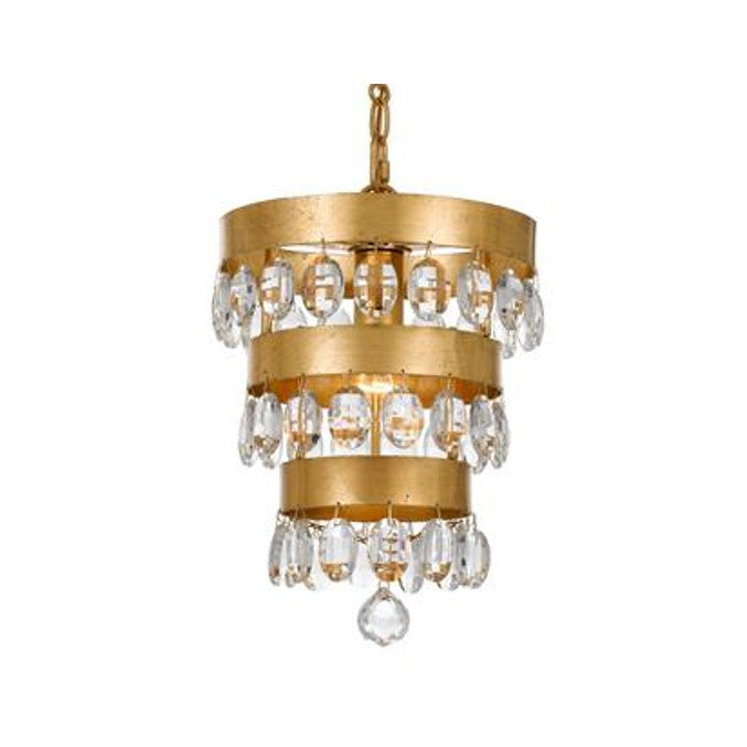 Sarahi Mini Chandelier - Elegant Crystal Ceiling Light Fixture for Bedroom, Dining Room & Living Room | Perfect for Home Decor & Wedding Venues