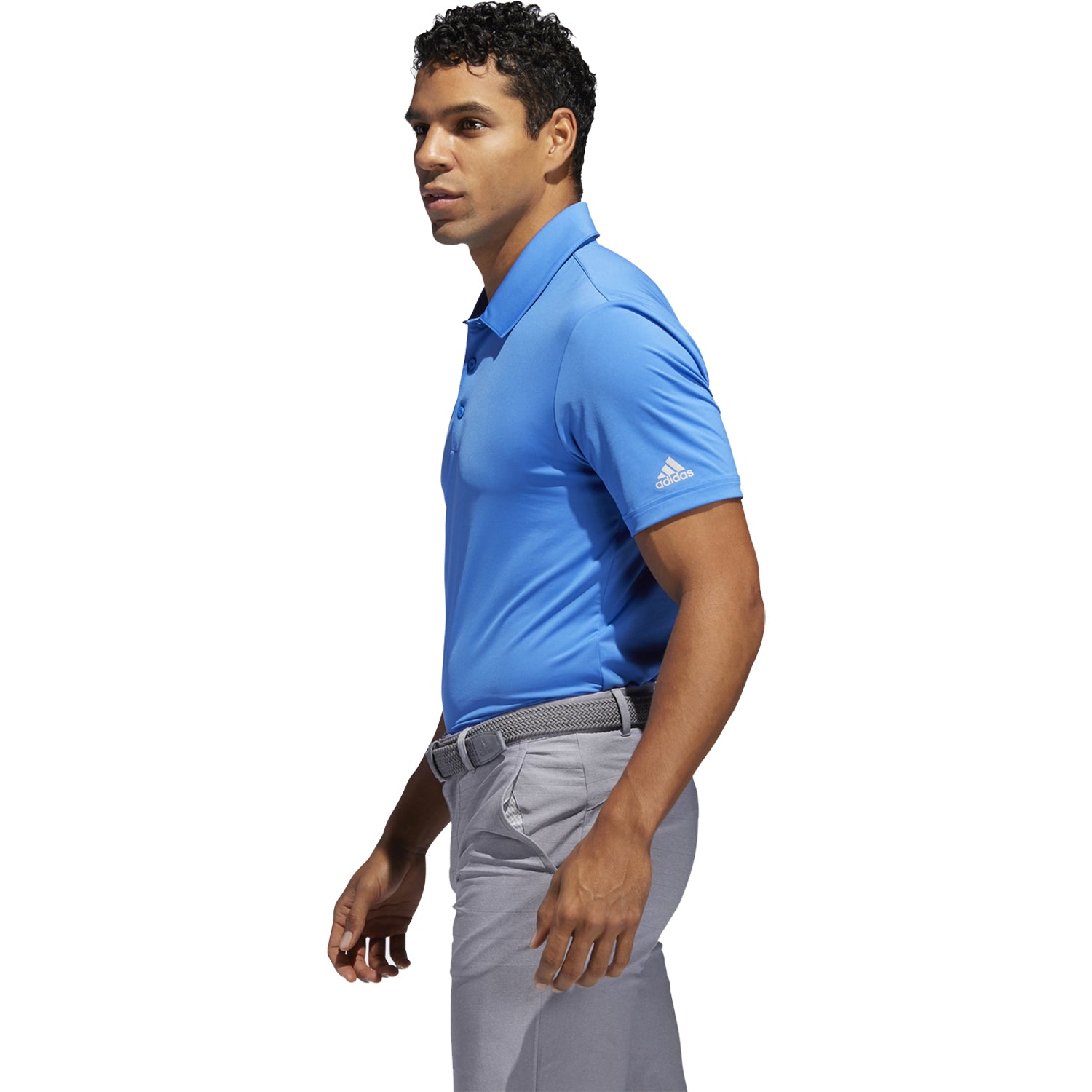Adidas Ultimate365 2.0 Solid Men's Golf Polo Shirt - Moisture Wicking Performance Tee for Golfing & Casual Wear