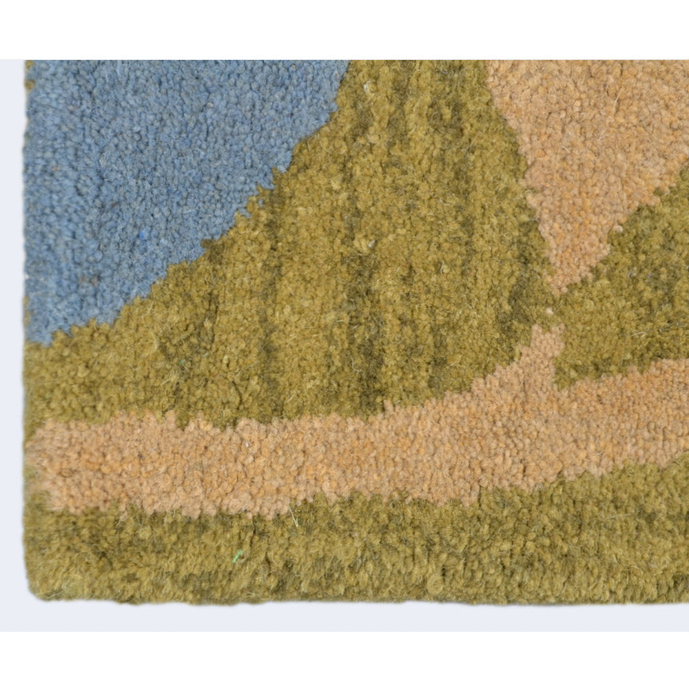 Premium Gentian Hand Tufted Rug - Soft & Durable Wool Area Rug for Living Room, Bedroom - Boho Chic Home Decor