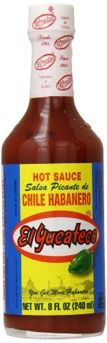 El Yucateco Red Habanero Hot Sauce - 8 oz Bottle | Spicy Mexican Hot Sauce for Tacos, Wings & Grilling | Authentic Yucatan Flavor
