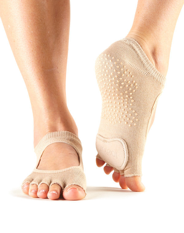 ToeSox Plie Dance Socks for Ballet, Yoga & Pilates - Non-Slip Grip, Breathable & Comfortable for Dance Classes, Workouts & Performance