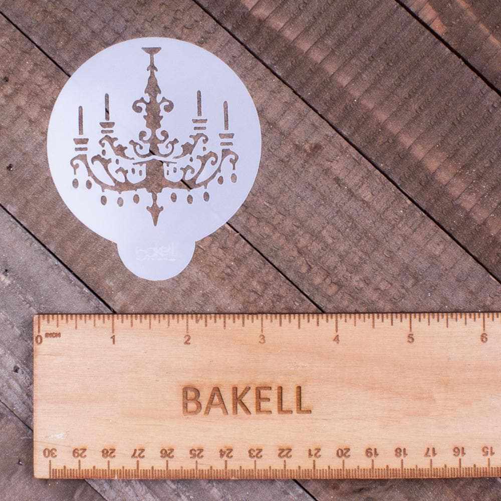 8-Piece 3x3 Chandelier Stencil Set for DIY Home Decor - Perfect for Wall Art, Furniture Painting, and Craft Projects