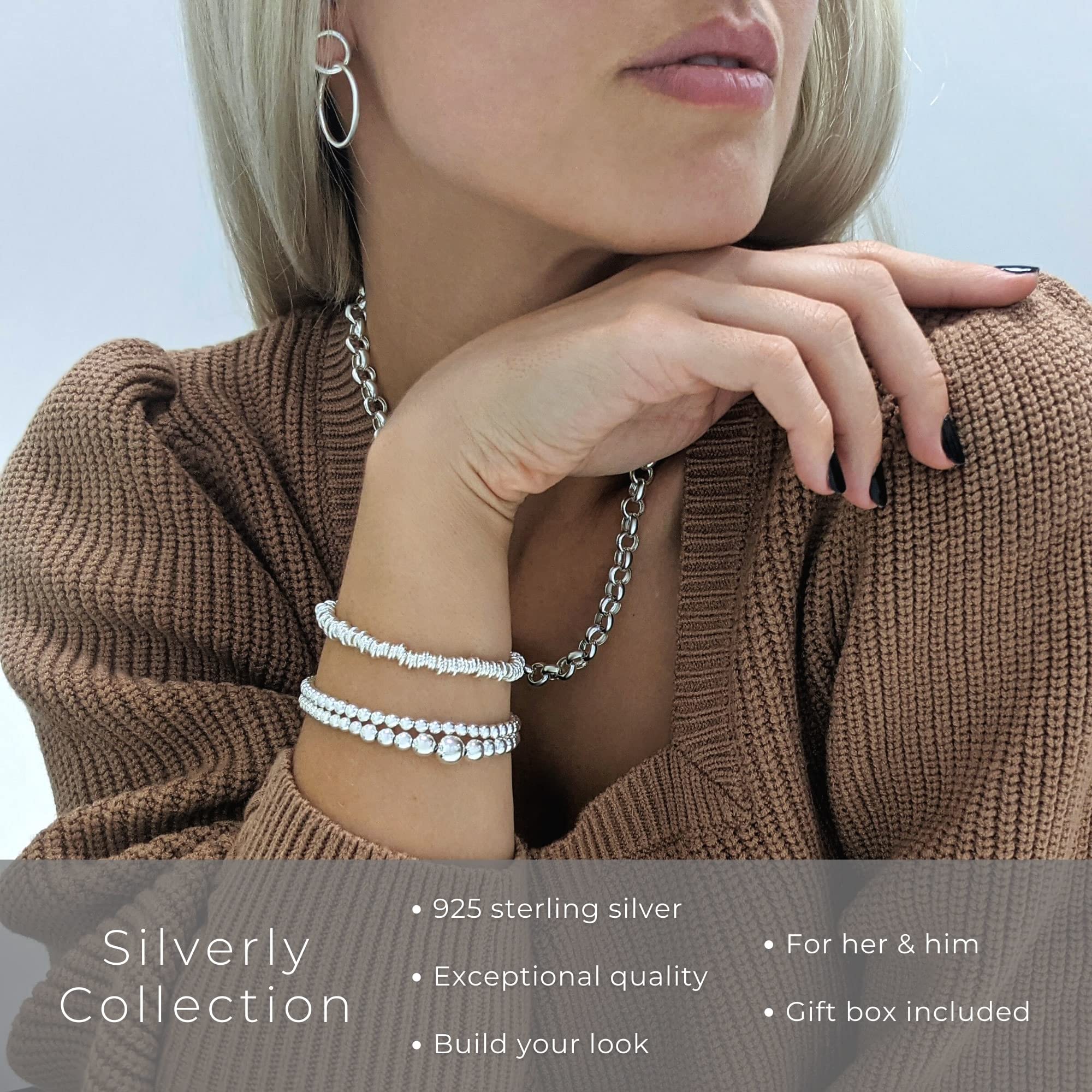 925 Sterling Silver Rings for Women - Elegant Cluster Bead & Moving Ball Bell Charm Ring | Dainty Statement Jewelry for Everyday Wear, Date Nights & Special Occasions
