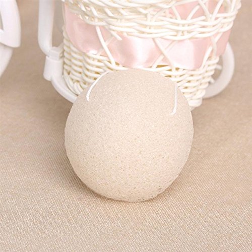 **Konjac Sponge with Activated Bamboo Charcoal - Gentle Exfoliating & Deep Cleansing Facial Sponge for Acne, Blackheads & Makeup Removal - Perfect for Daily Skincare & Travel**