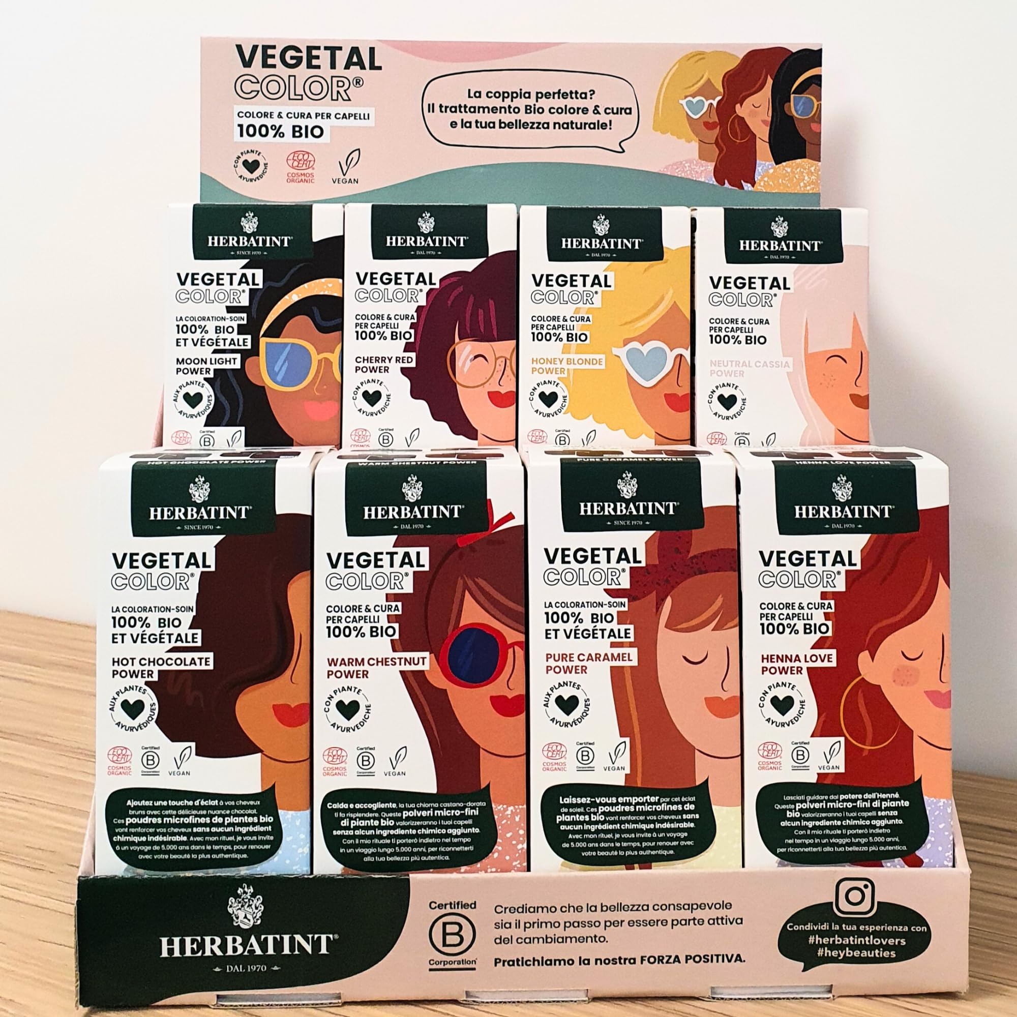 Herbatint Organic Hot Chocolate Powder - 100g Plant-Based Hair Color for Natural Highlights | Perfect for At-Home Hair Dyeing & Vegan Beauty Routines