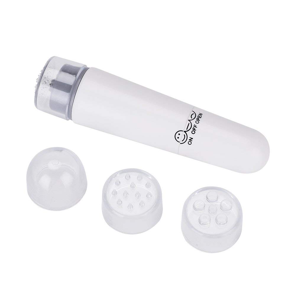Electric Eye Massager for Dark Circles & Puffiness - Anti-Aging Facial Device with 4 Replaceable Heads | Relieve Eye Strain, Reduce Wrinkles | Perfect for Home Spa, Office Relaxation & Travel Self-Care