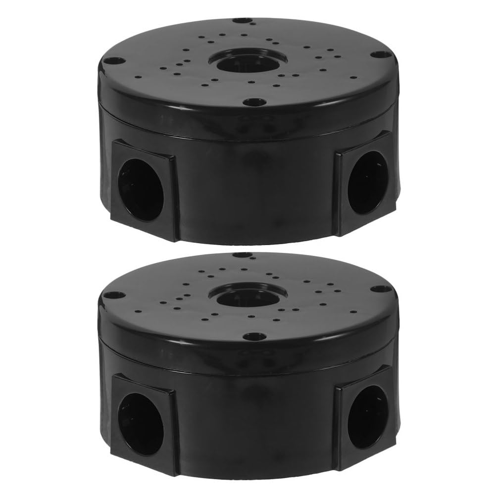 Angoily 2-Pack Weatherproof Outdoor Electrical Junction Box - IP65 Waterproof Enclosure for Circuit Breakers, Wires & Cables - Ideal for Garden, Garage & Industrial Electrical Projects