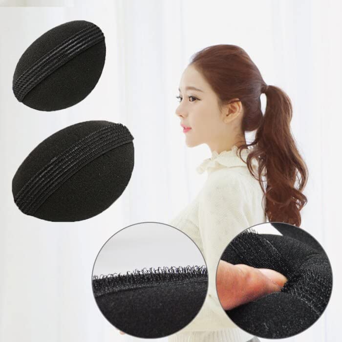 APSAMBR Hair Puff Set of 2 - Oval Shape Hair Styling Tool & Volumizer for Women & Girls - Create Bouncy Puffs & Volume - Perfect for Updos, Ponytails & Special Occasions