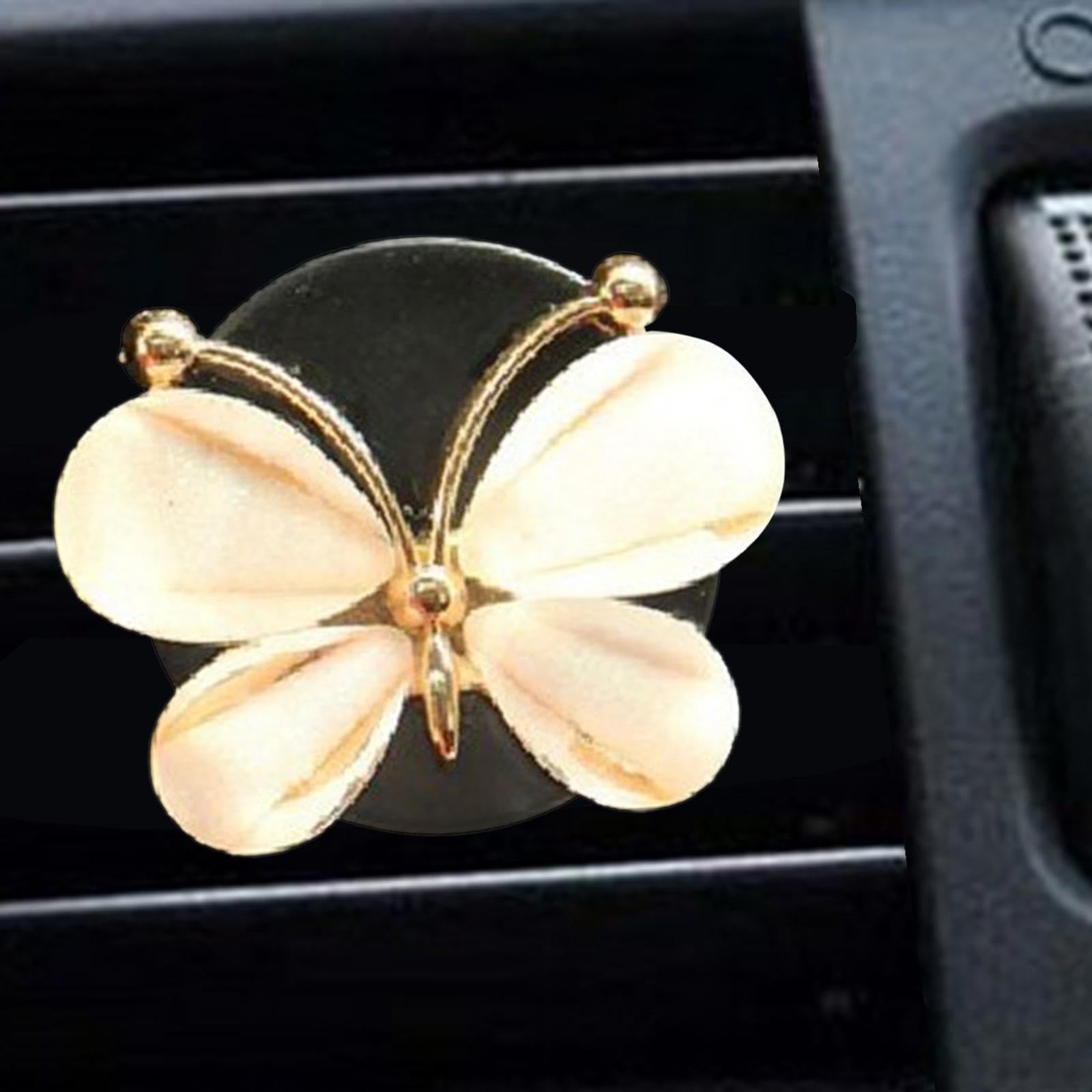 UJEAVETTE® Essential Oil Diffuser for Home & Car - Compact 2.8X2.2Cm Aromatherapy Vent Clip - Perfect for Office, Living Room, Bathroom, Dining Room & Vehicle - White Air Freshener for Relaxation & Fresh Scent
