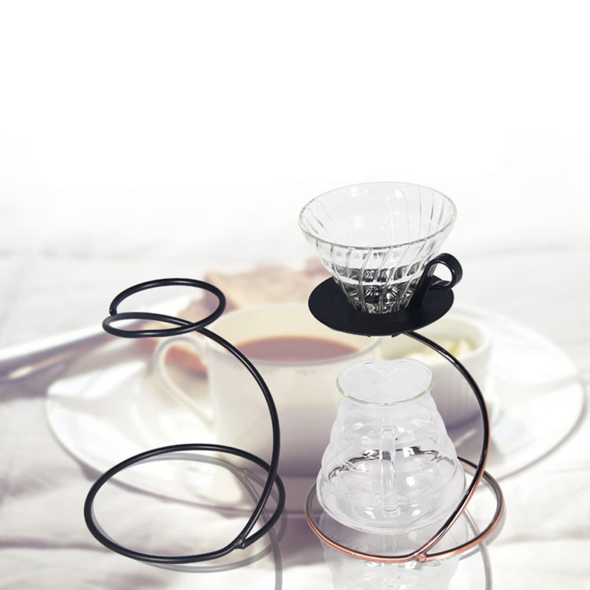 Premium Stainless Steel Coffee Drip Stand - Durable Coffee Filter Holder & Dripper Rack for Pour Over Brewing - Perfect for Home, Office, and Cafe Use