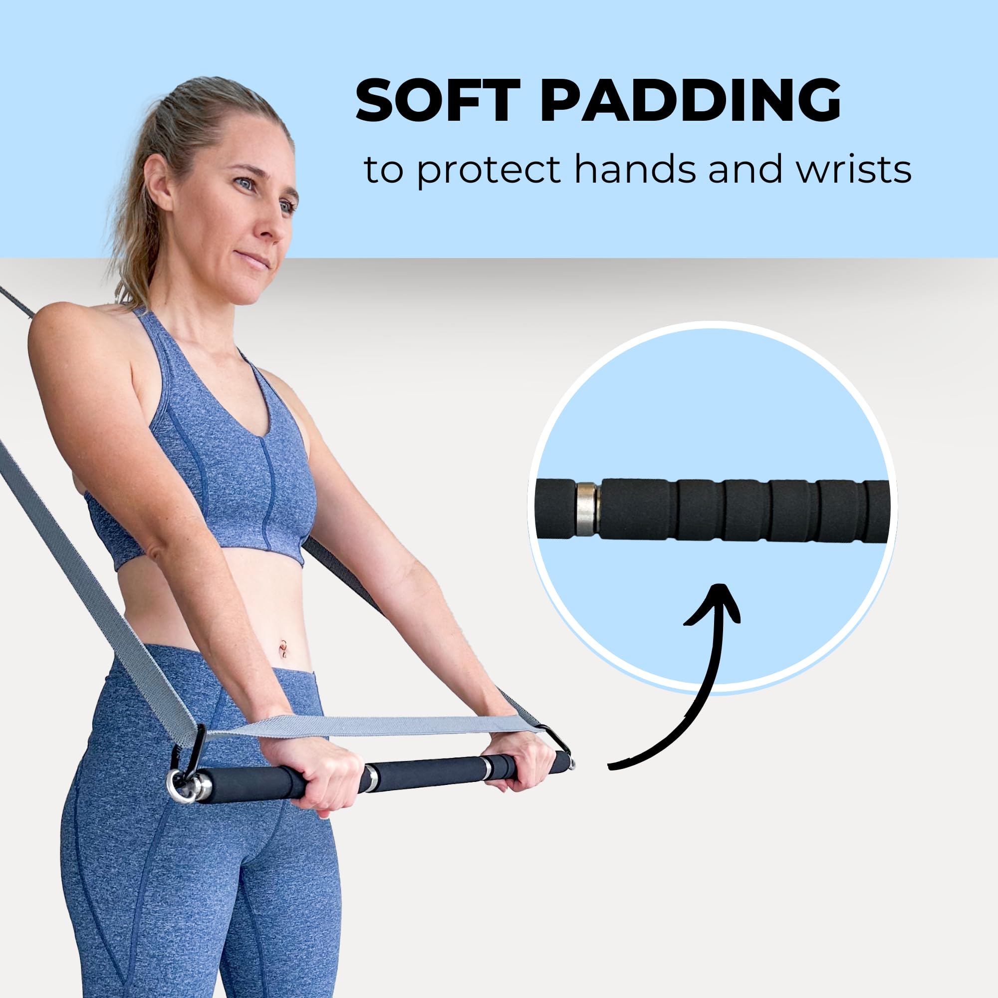 Resistance Body Bar - Premium Workout Equipment for Strength Training & Home Gym - Perfect for Fitness, Yoga, and CrossFit Exercises