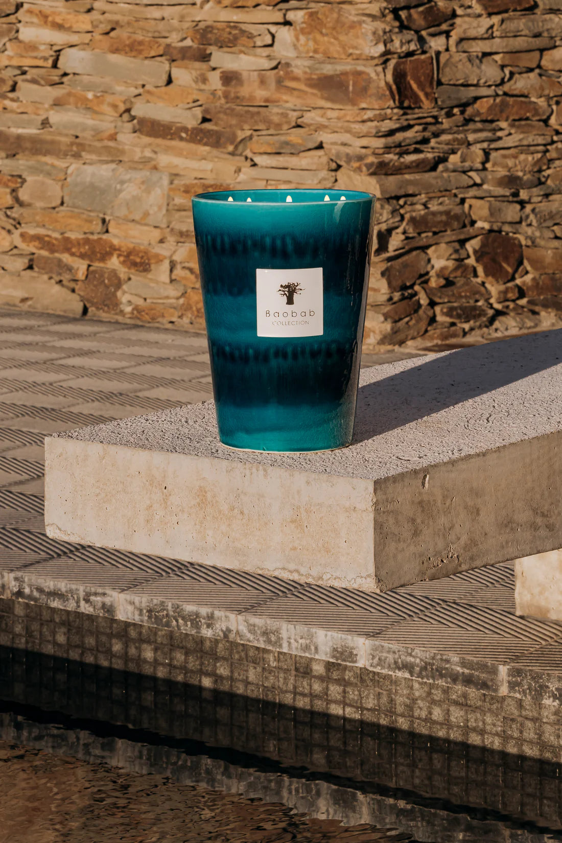 Baobab Elements Oceanos Scented Candle - Natural Soy Wax Aromatherapy Candle for Relaxation, Meditation & Home Decor | Perfect for Living Room, Bedroom & Spa