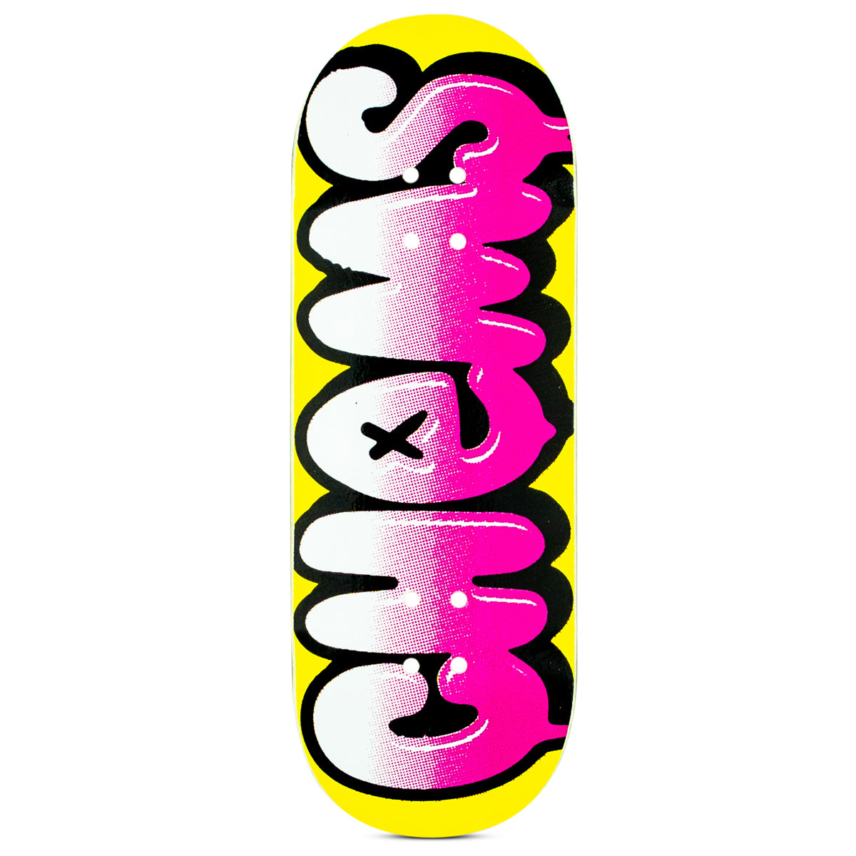 Chems Fingerboard Deck - Faded Bubbles Design | Professional Skateboard Mini Deck for Tricks & Practice | Perfect for Skate Enthusiasts & Collectors