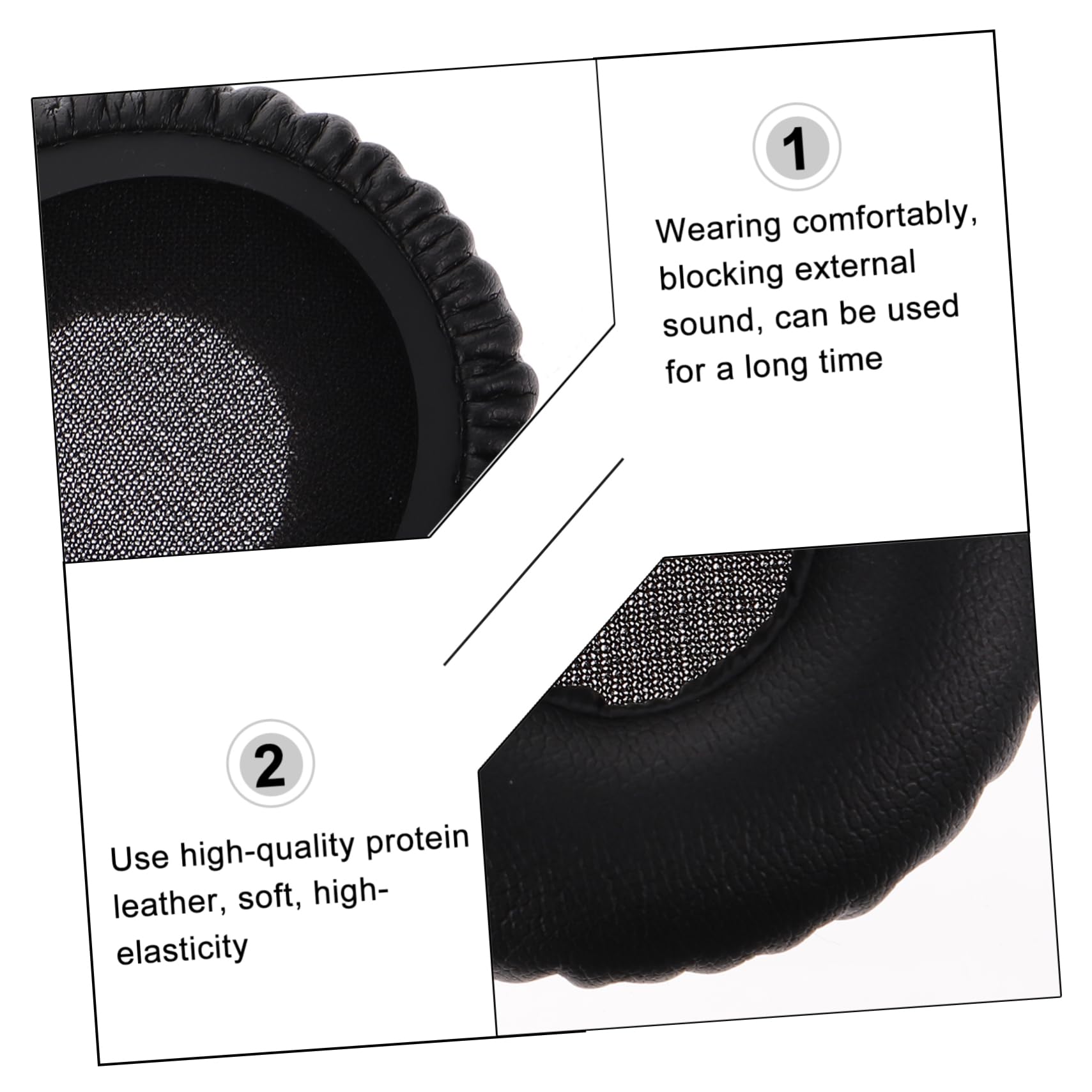 Gadpiparty Replacement Ear Pads for AKG K450 Headphones - Soft Memory Foam Ear Cushions Compatible with K430 K420 K480 Q460 - Easy Installation for Enhanced Comfort (Home Office, Gaming, Travel Use)