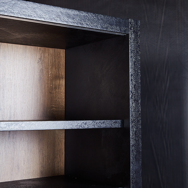 DAXTON 2.4M Display Unit - Warm Oak & Black Finish for Retail Stores, Boutiques & Home Decor