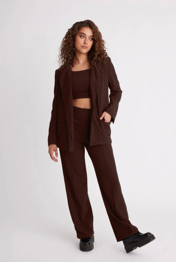 Stylish Chai Blazer for Women - Elegant Casual & Office Wear - Perfect for Work, Parties & Special Occasions