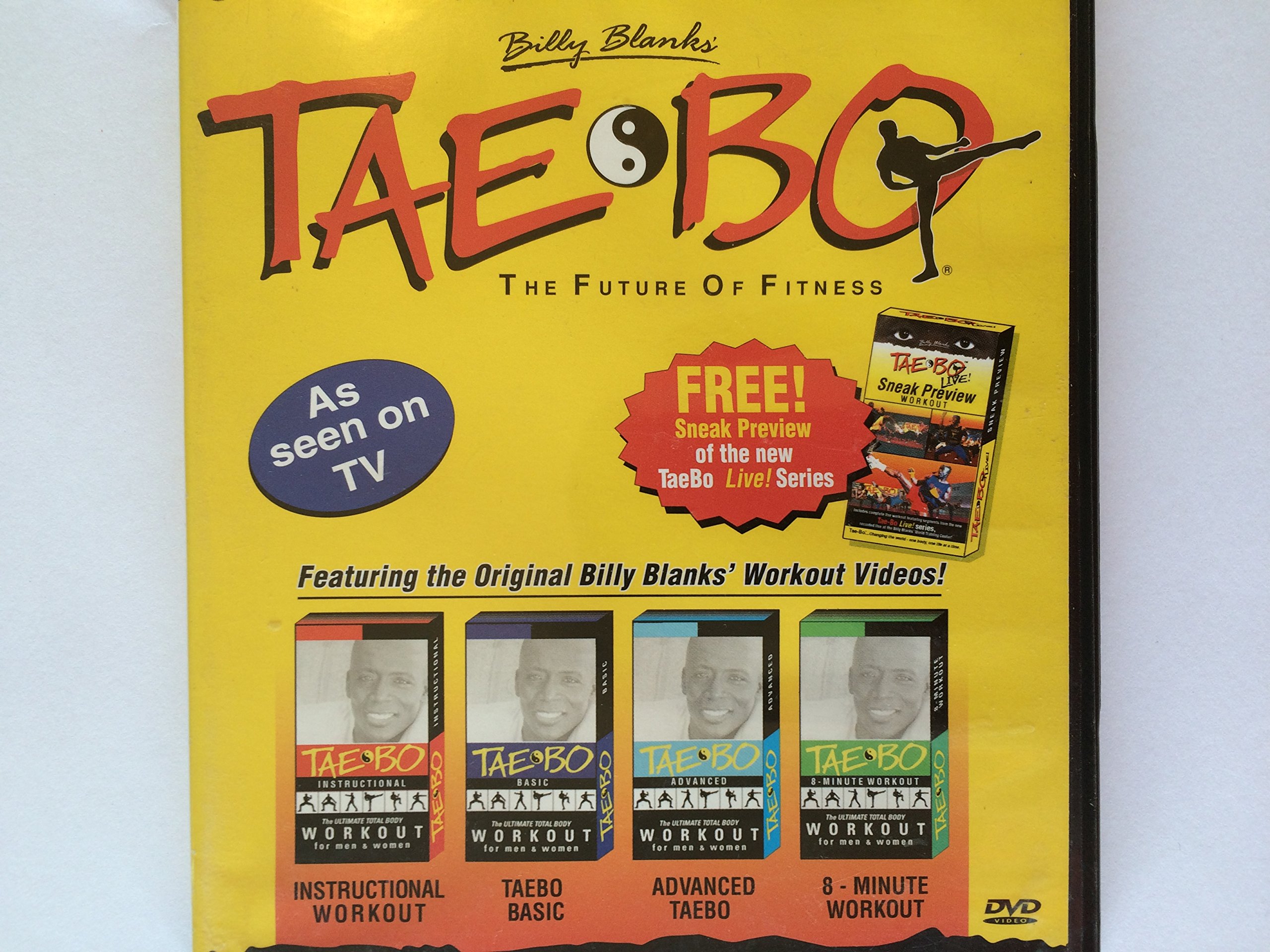 Billy Blanks' Tae-Bo Workout DVD - Basic & Advanced 8-Minute Instructional Exercise for Weight Loss & Cardio | Home Fitness & Martial Arts Training