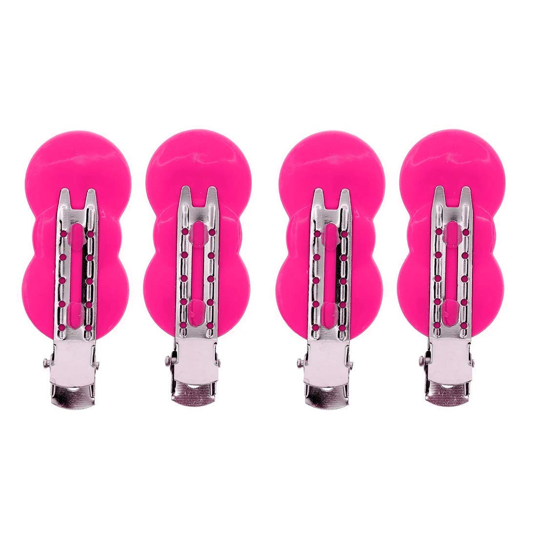 BAAL Women's No Bend Section Hair Clips Set of 4 Pcs - Pink Hair Clips for Women & Girls, Non-Slip Hair Accessories for Styling, Perfect for Daily Use, Workouts, and Special Occasions