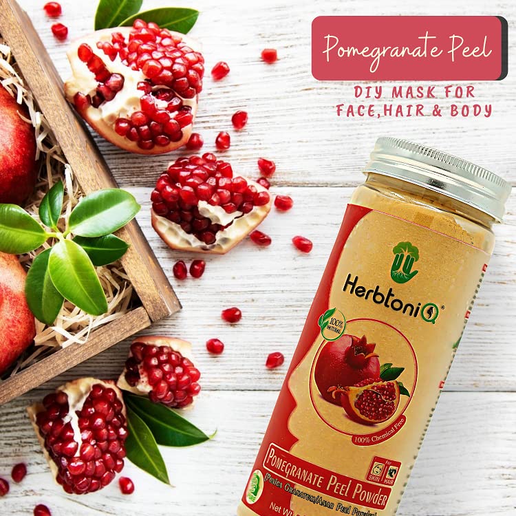 100% Natural Sandalwood & Pomegranate Peel Powder Face Mask - 300g Organic Skincare for Glowing Skin | DIY Facial Treatment for Acne, Dark Spots & Anti-Aging | Perfect for Spa Day & At-Home Beauty Routine