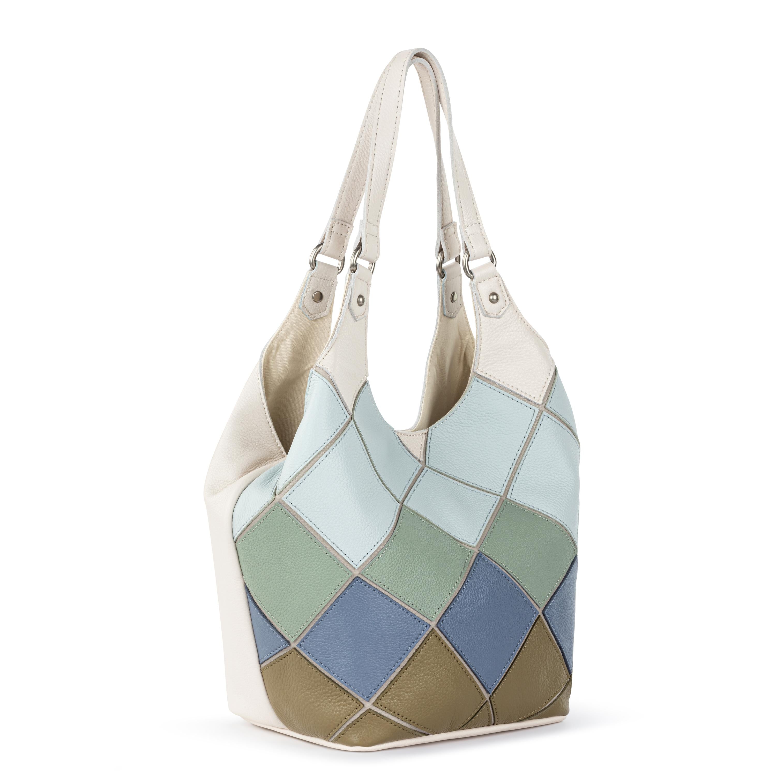 Premium Roma Shopper Leather Bag - Stylish Loden Multi Patch Design for Women | Perfect for Work, Travel & Everyday Use
