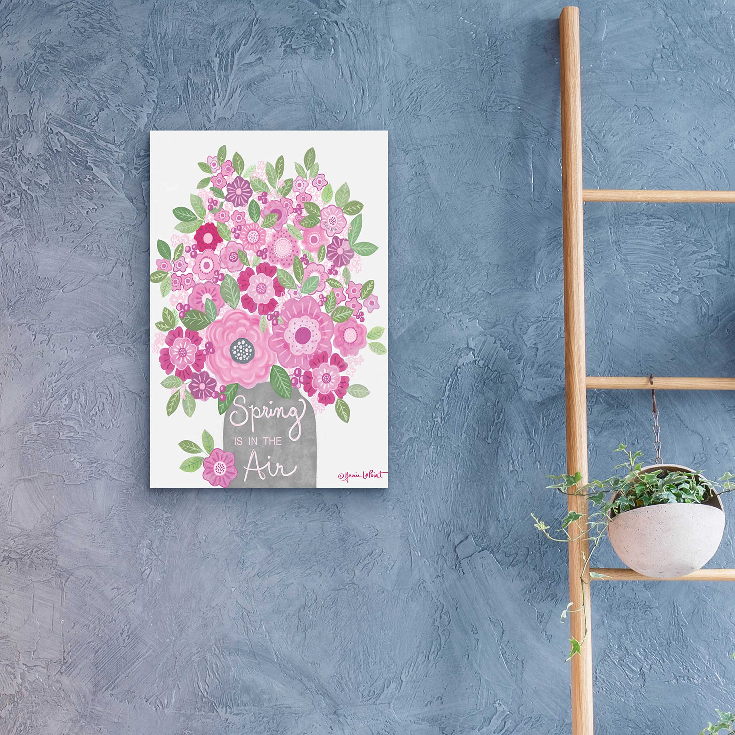 Annie LaPoint 'Spring is in the Air' Acrylic Glass Wall Art - 16x24 Inches Modern Home Decor for Living Room, Bedroom & Office - Vibrant Floral Painting Ready to Hang