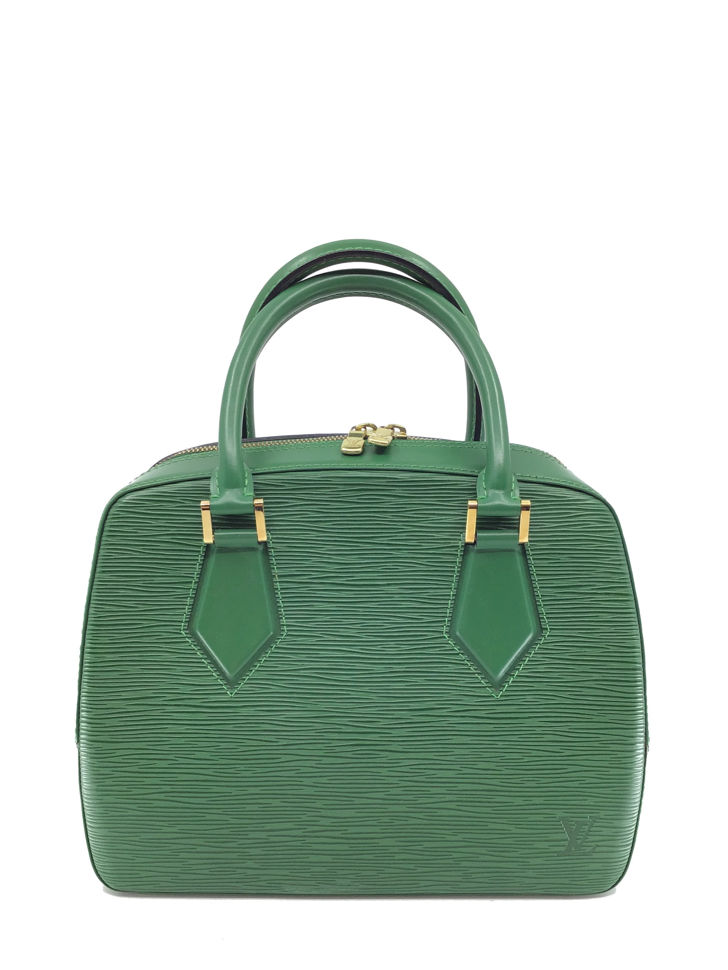Louis Vuitton Epi Leather Sablon Satchel Bag for Women - Luxury Designer Handbag with Top Handle & Shoulder Strap - Perfect for Work, Travel & Everyday Use