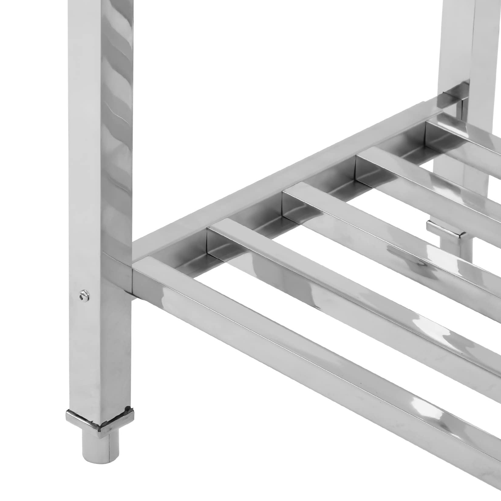 48 x 24 Inches NSF Certified Stainless Steel Work Table with Adjustable Undershelf - Heavy Duty Commercial Kitchen Prep Table for Restaurants, Bakeries & Food Service (Silver) - Perfect for Food Prep, Cooking Stations & Dishwashing Areas