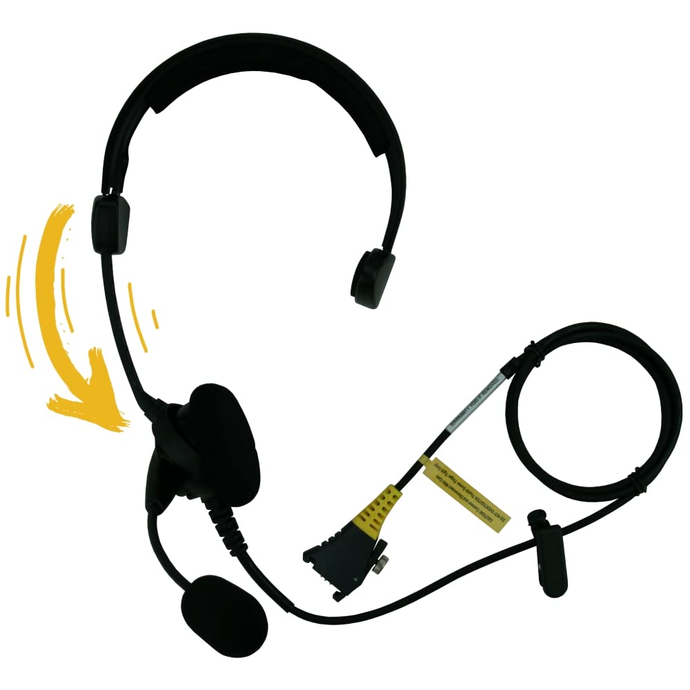 SR-20 HD-700-1 Medium Duty Speech Recognition Headset for Vocollect T2/T2X/T5 - Durable Warehouse Headphones for Voice-Directed Picking Systems