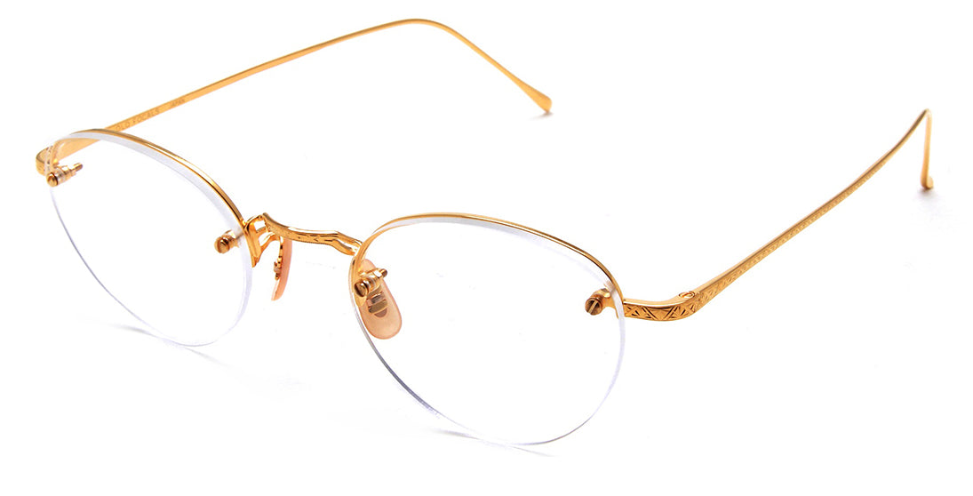 Oliver Low Profile Round Metal Frame Glasses - Lightweight & Stylish Eyewear for Men & Women - Perfect for Reading, Driving & Everyday Use