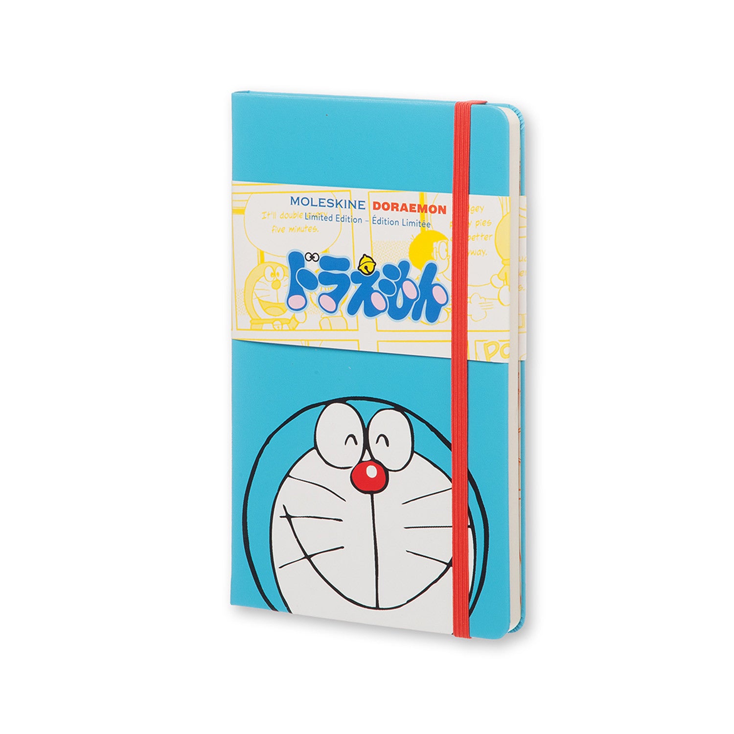 Moleskine Limited Edition Doraemon Hard Cover Plain Notebook - Perfect for Journaling, Sketching & Collectible Gifts for Anime Fans