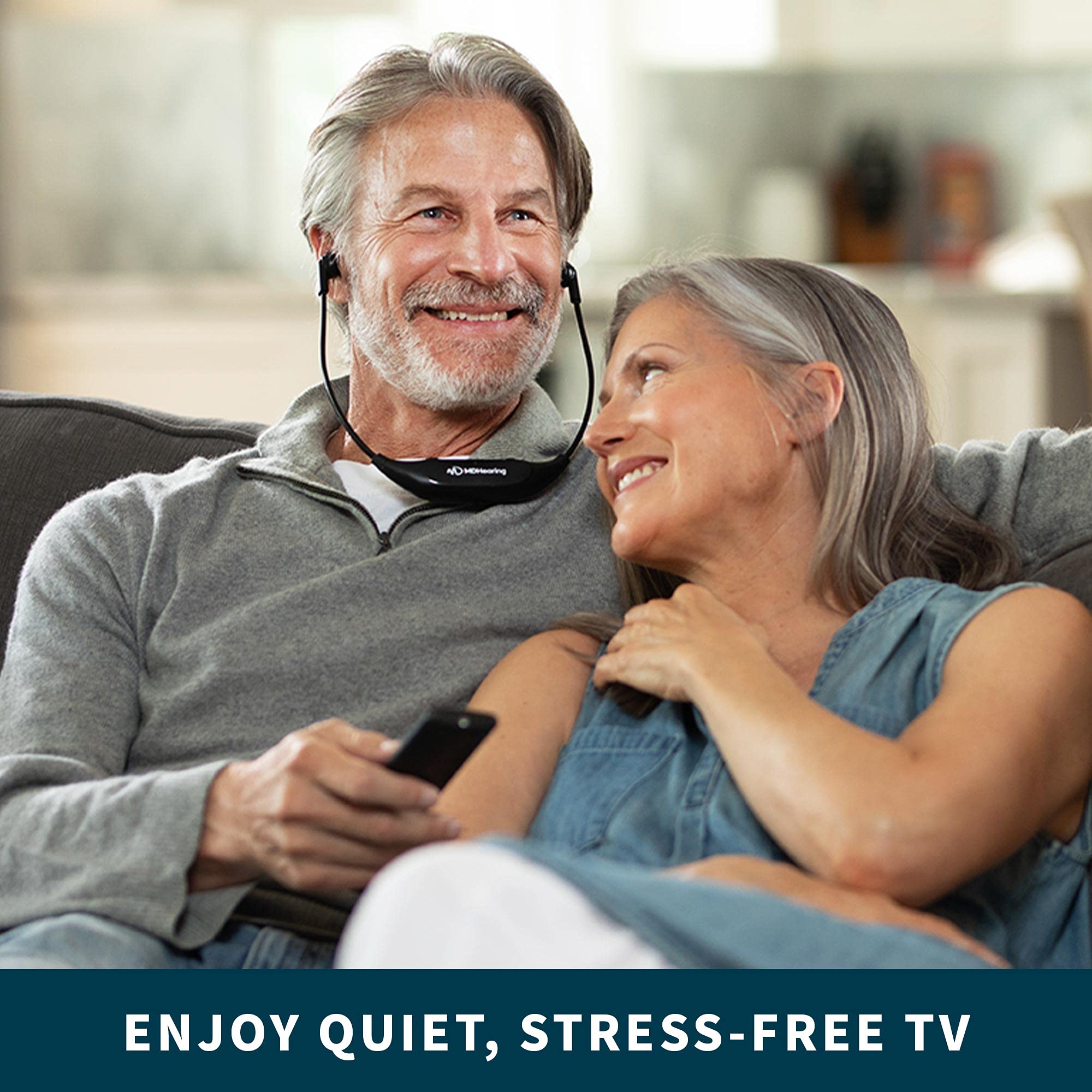 MDHearing QuietTV Wireless Headphones for TV - Comfortable Rechargeable TV Headset with Plug & Play Technology, Hearing Assistance for Seniors - Includes Charging Base & Single Headphone Set - Perfect for Watching TV, Movies & Late-Night Viewing Without Disturbing Others