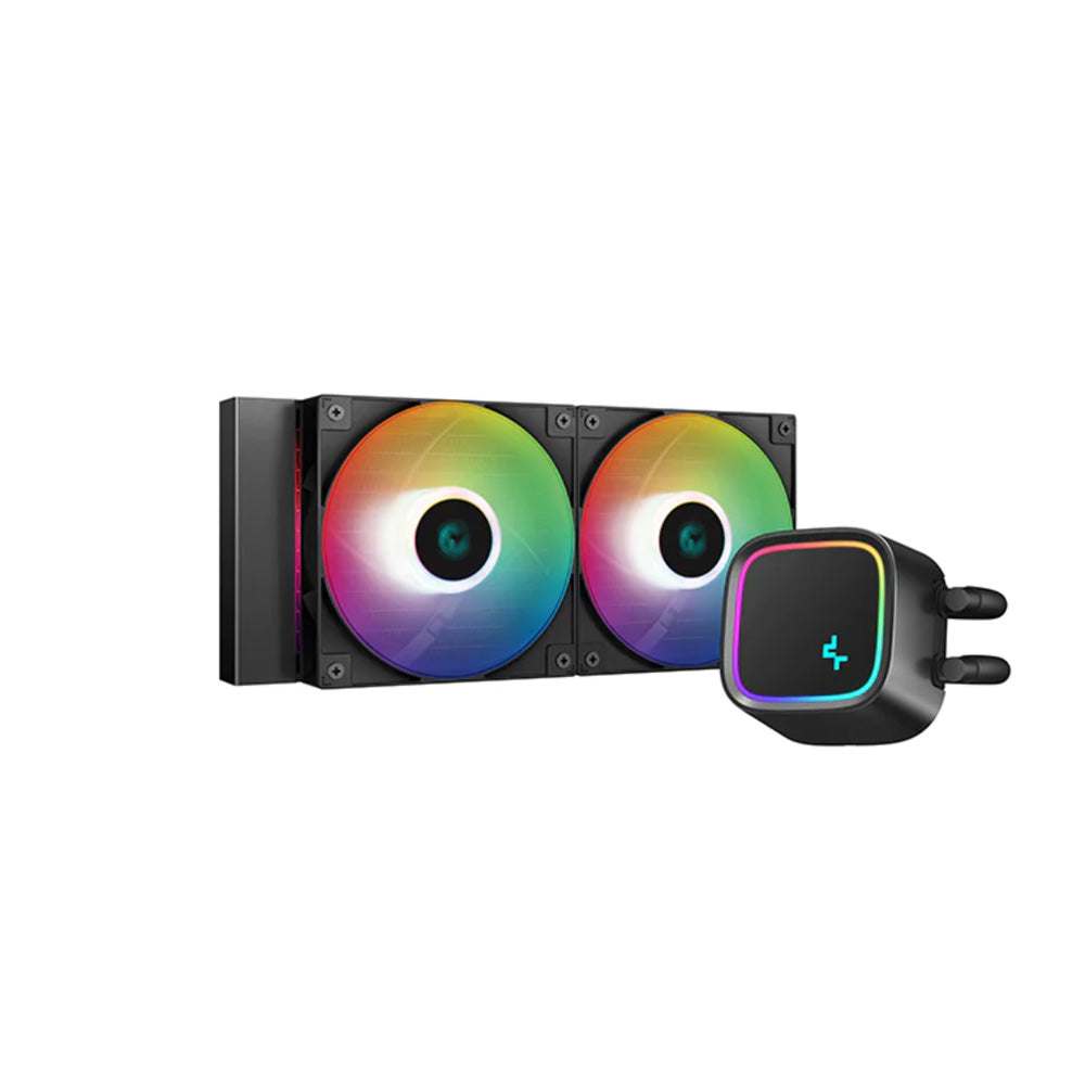 Deepcool LE500 240mm RGB LED Liquid CPU Cooler - High Performance AIO Water Cooling System for Gaming PC & Overclocking - Perfect for Intel/AMD Processors