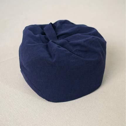 XMZFQ Square Floor Cushion with Handle - Multi-Functional Ottoman Pouf for Sitting, Footrest & Leg Support - Removable Washable Blue Cover - Perfect for Living Room, Bedroom & Nursery