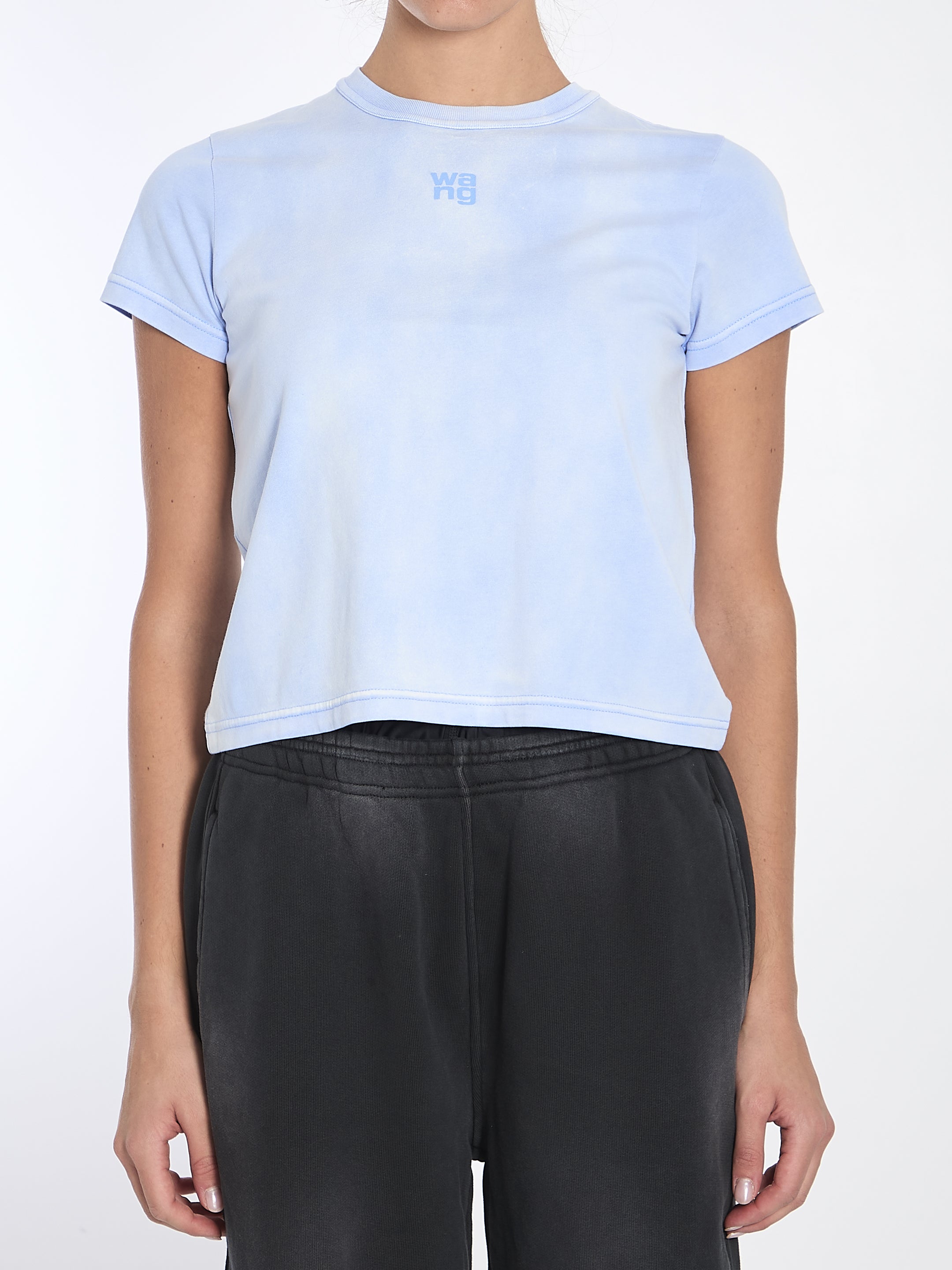 Alexander Wang Logo T-Shirt for Women - Stylish Cotton Crewneck Tee for Casual Wear, Street Style & Everyday Outfits