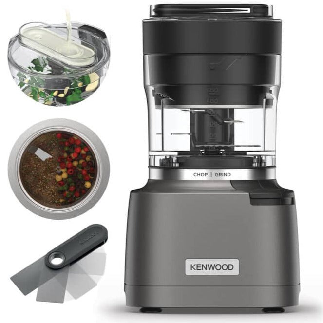 CHP80.000SI DUO PREP 2-in-1 Food Chopper and Grinder - Perfect for Chopping Vegetables, Nuts, and Grinding Spices in the Kitchen