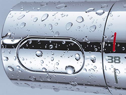Grohtherm 800 Thermostatic Shower Mixer Tap - Chrome Finish, 34561000 Model | Perfect for Modern Bathroom & Spa-Like Shower Experience